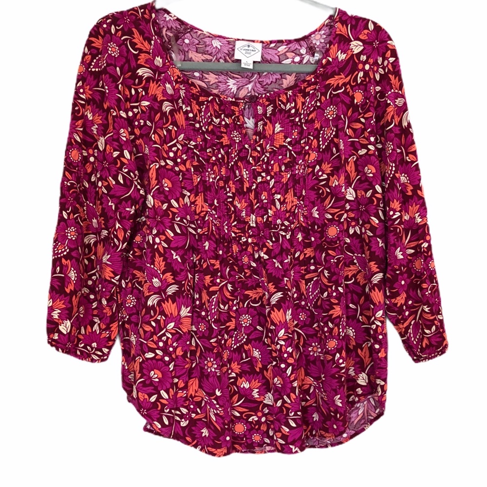 Multi Color Floral Print Blouse